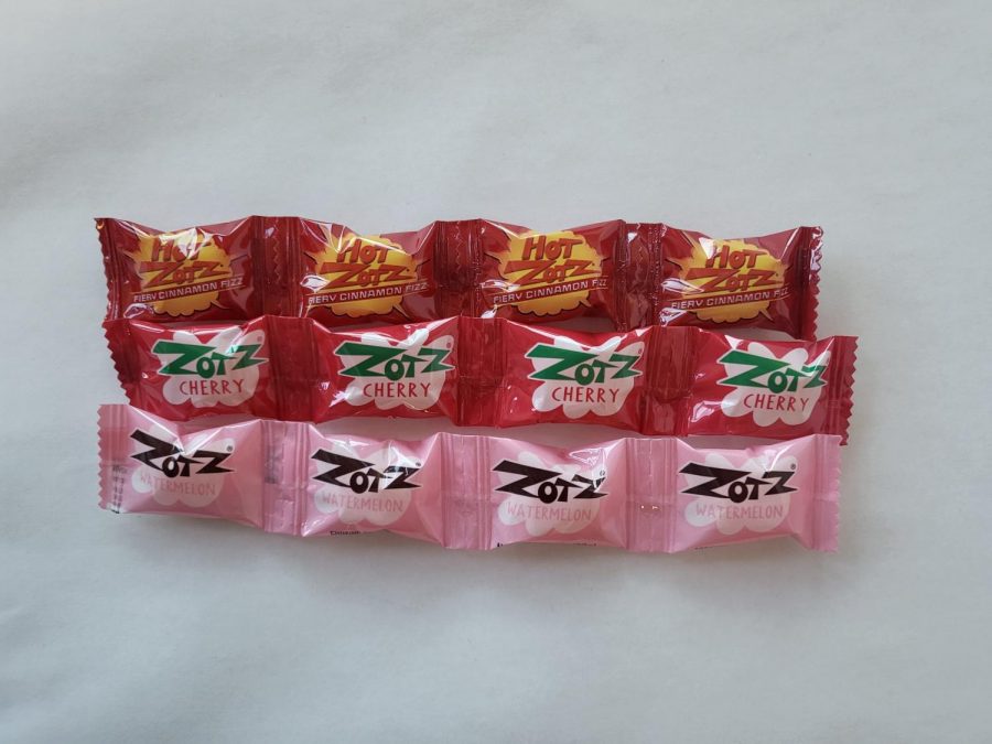 Zotz is a small hard candy manufactured in Italy but sold all over the U.S.
