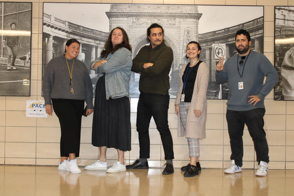 The new staff at Pace.
From left to right: Ms. Piatkowski, Ms. Gold, Mr. Doliber, Ms. Barcia, Mr. Carballo