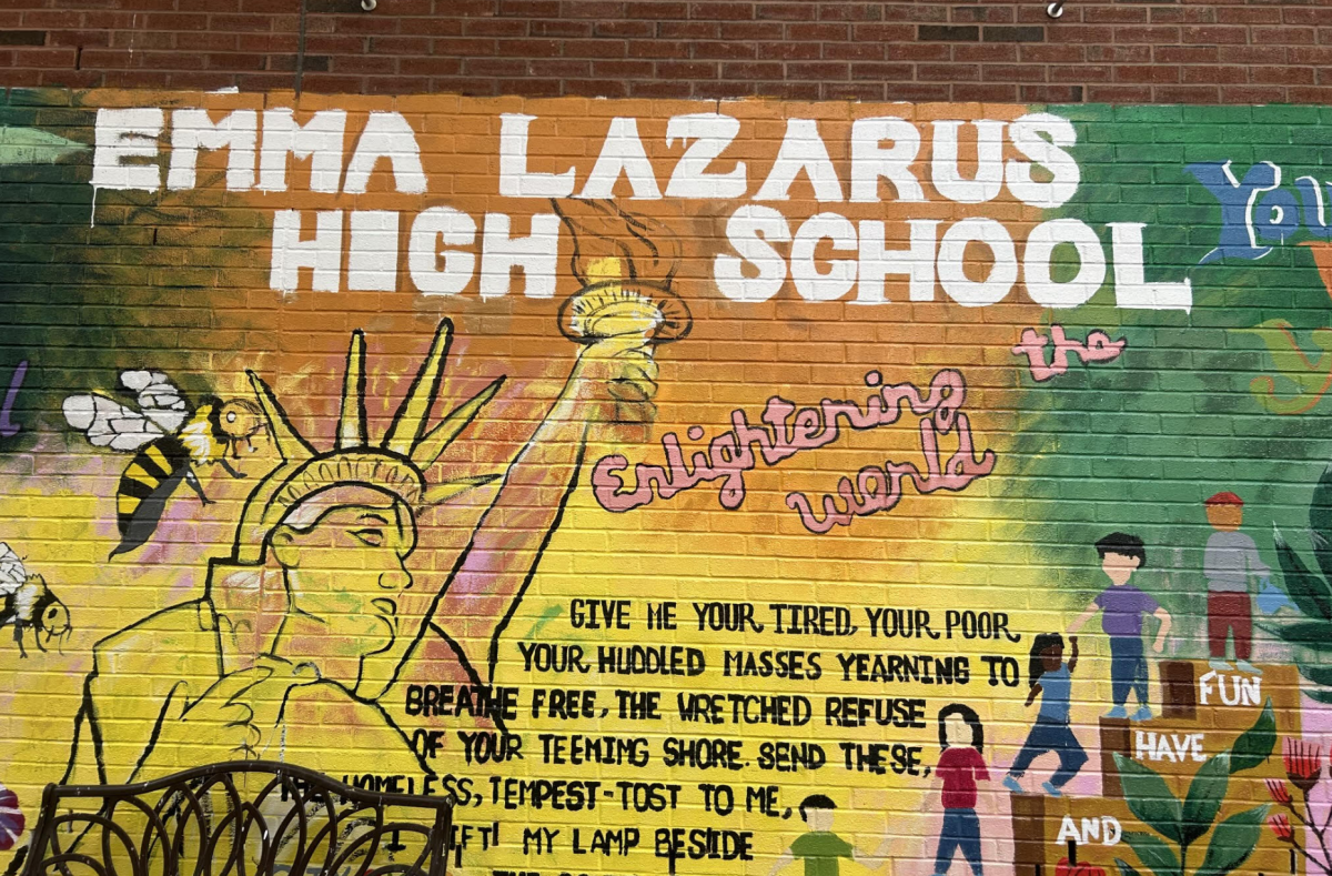 Emma Lazarus Enlightening the World Mural (photo: Arabella Saunders)