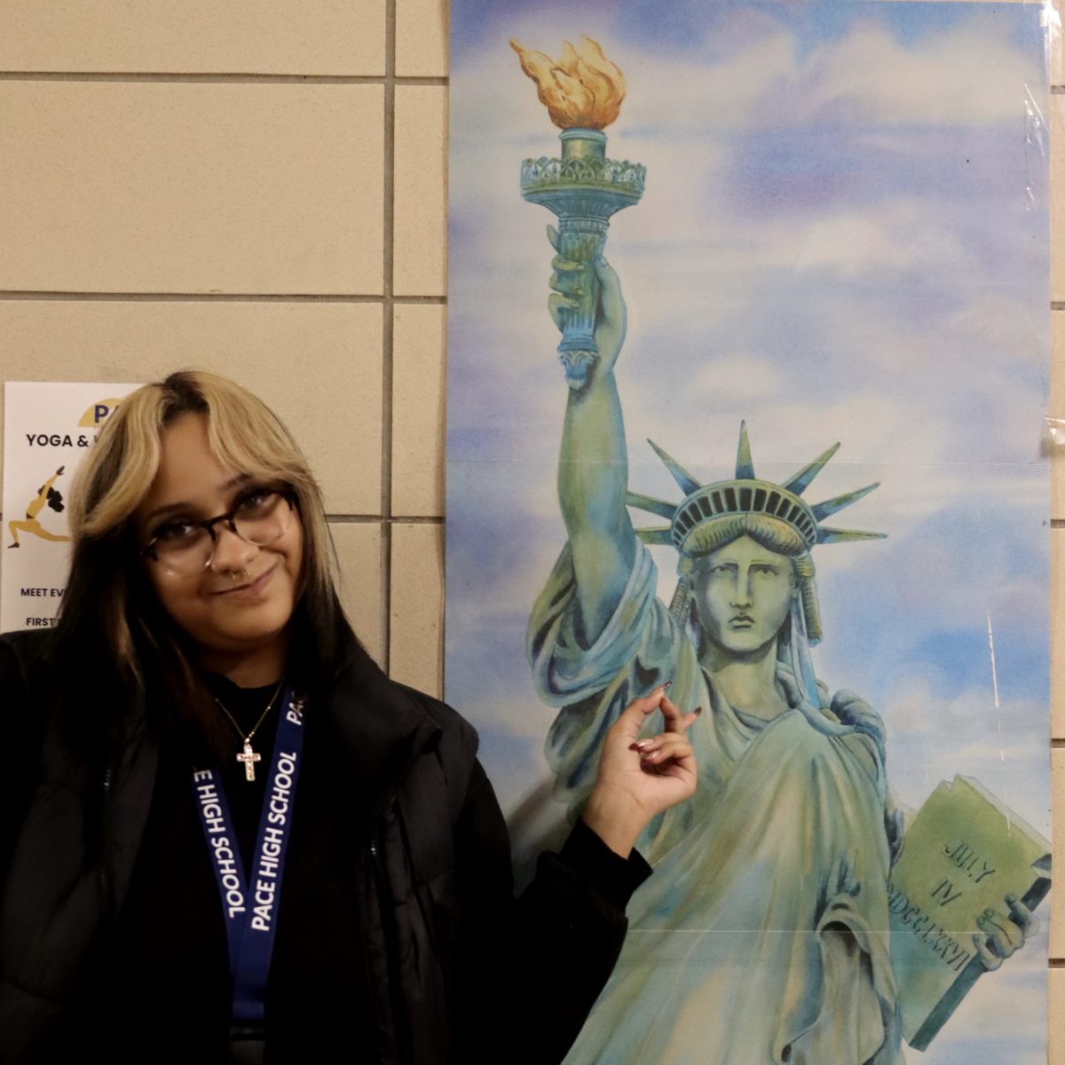 Sienna passes the Statue of Liberty every day in the New York Harbor on her commute to school from Staten Island.