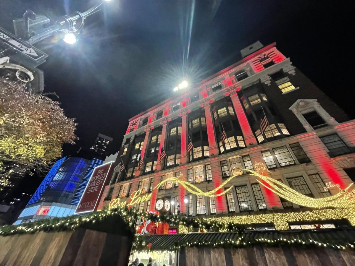 Herald Square is filled with holiday festivities at every corner, including Macy's Holiday Square.