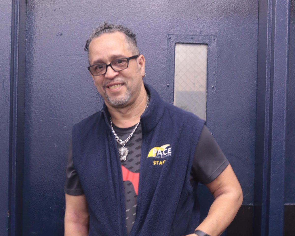 Angelo Rodriguez, one of Pace's custodians, has been working in the building for 37 years.