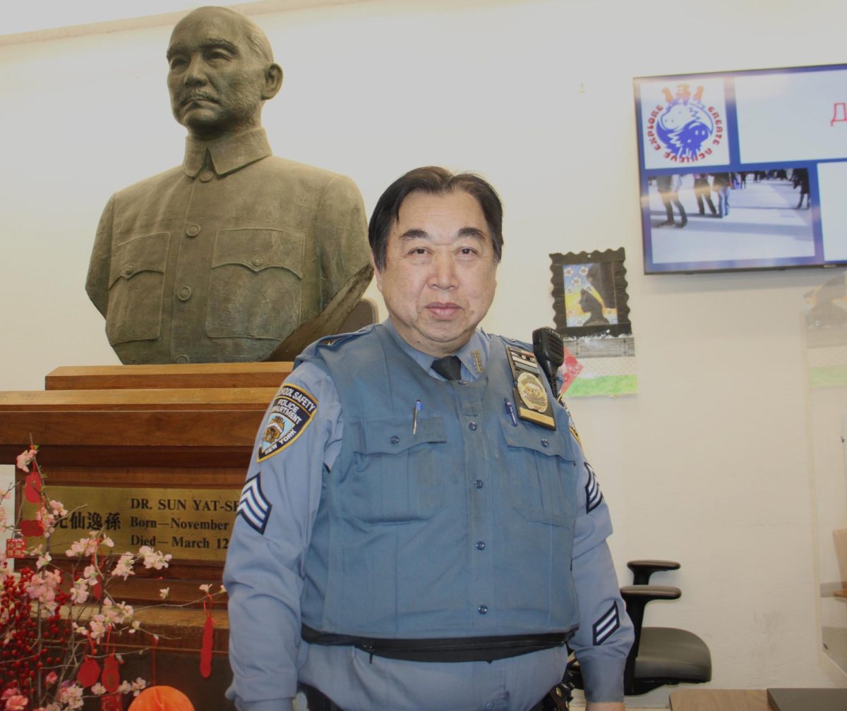 Safety Agent Wong is in charge of the school safety team, and can be found around the building.