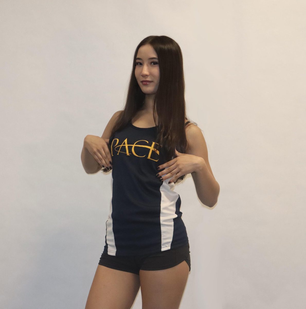 Maya Zolotariov stands proudly after her incredible third-place finish at the PSAL City Championships.