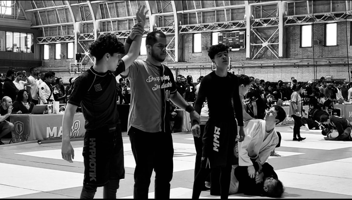 Nick wins a match at the Major R. Owens Health & Wellness Community Center. (Photo provided by Nick Ramishvili.)
