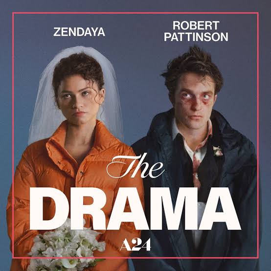 A movie poster for "The Drama" (A24)