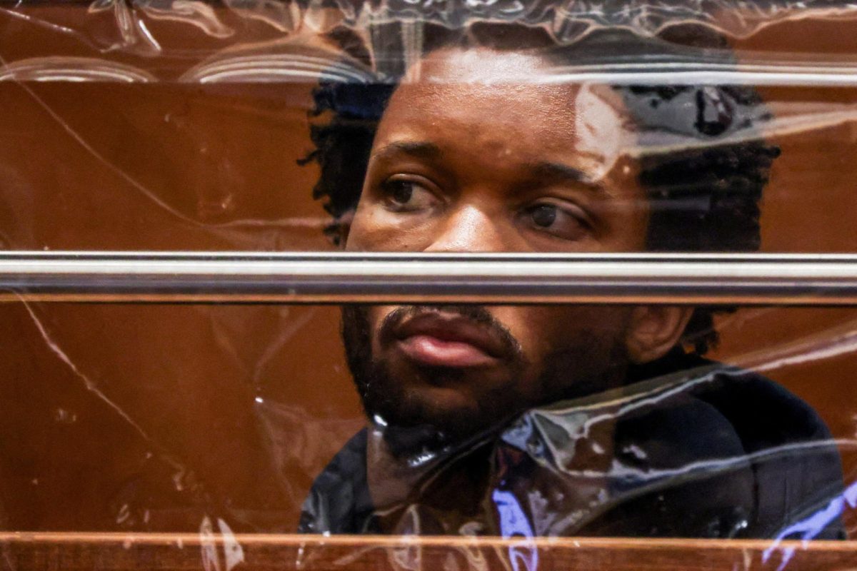 Singer David Anthony Burke, known as D4vd, looks on during his arraignment for the murder of Celeste Rivas Hernandez at the Clara Shortridge Foltz Criminal Justice Center in Los Angeles, California, U.S., April 20, 2026.  (photo: TED SOQUI/Pool via REUTERS)